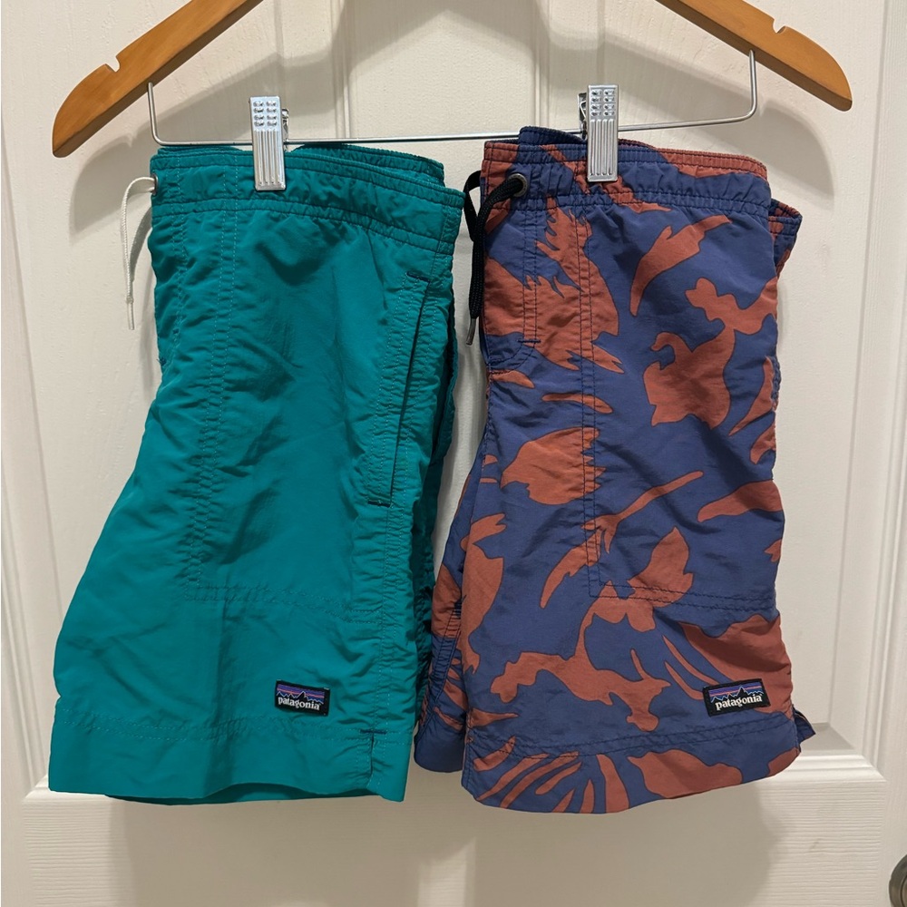 Lot of 2 Boy’s Patagonia Baggies Swim Trunks